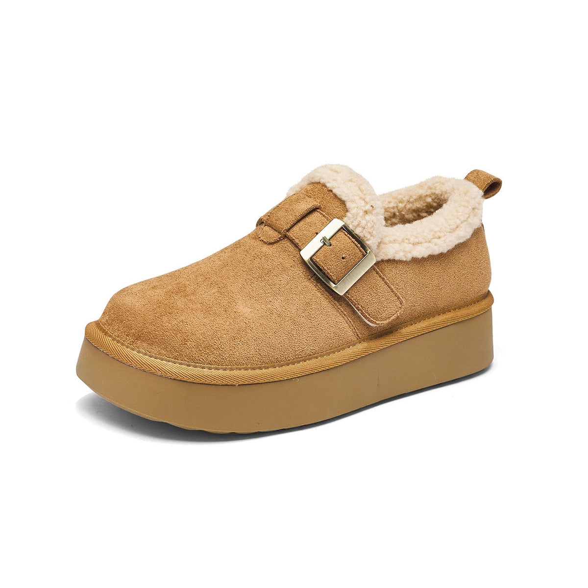 Fleece-Gefütterte Slip-On Mule Sneaker mit Dicker Sohle – Ansicht 3