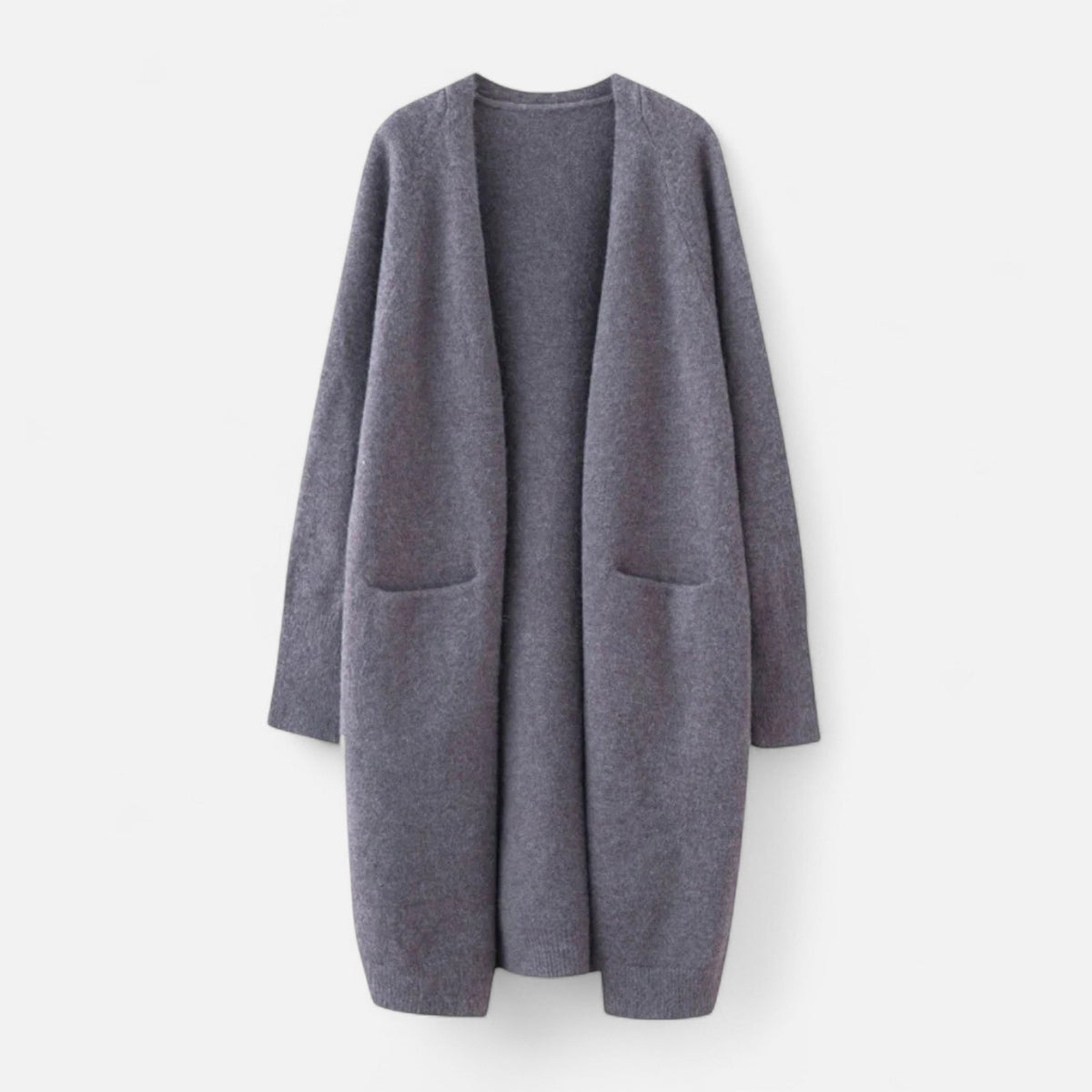 Women's Open-Front Long Cardigan – Elegant Timeless Knit 4