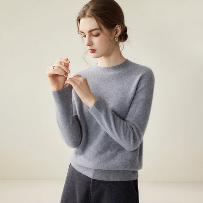 Pullover Damen Rundhals — Slim Fit Feinstrick 5