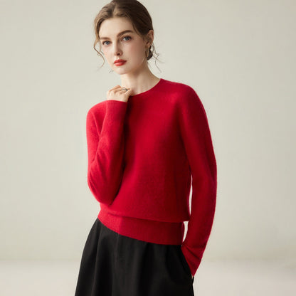 Pullover Damen Rundhals — Slim Fit Feinstrick 4