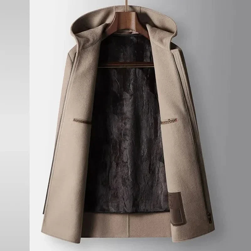 Hooded Wool Coat 100% Wool — Women's Winter Jacket 2