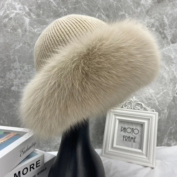Damen Beanie Wintermütze – Warme Mütze mit elegantem Rand
