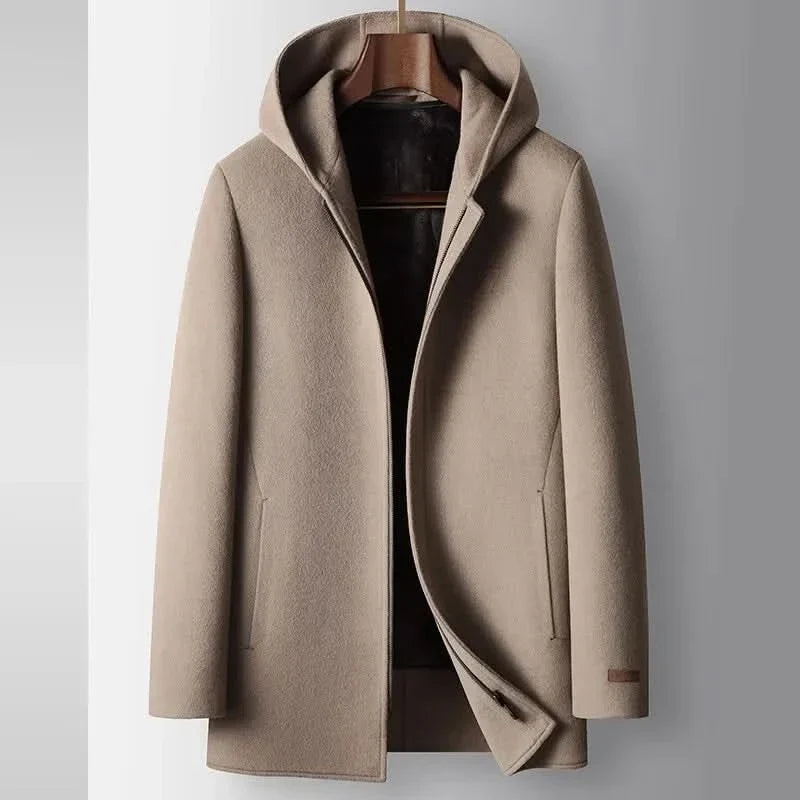 Hooded Wool Coat 100% Wool — Women's Winter Jacket 1