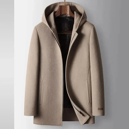 Hooded Wool Coat 100% Wool — Women's Winter Jacket 1
