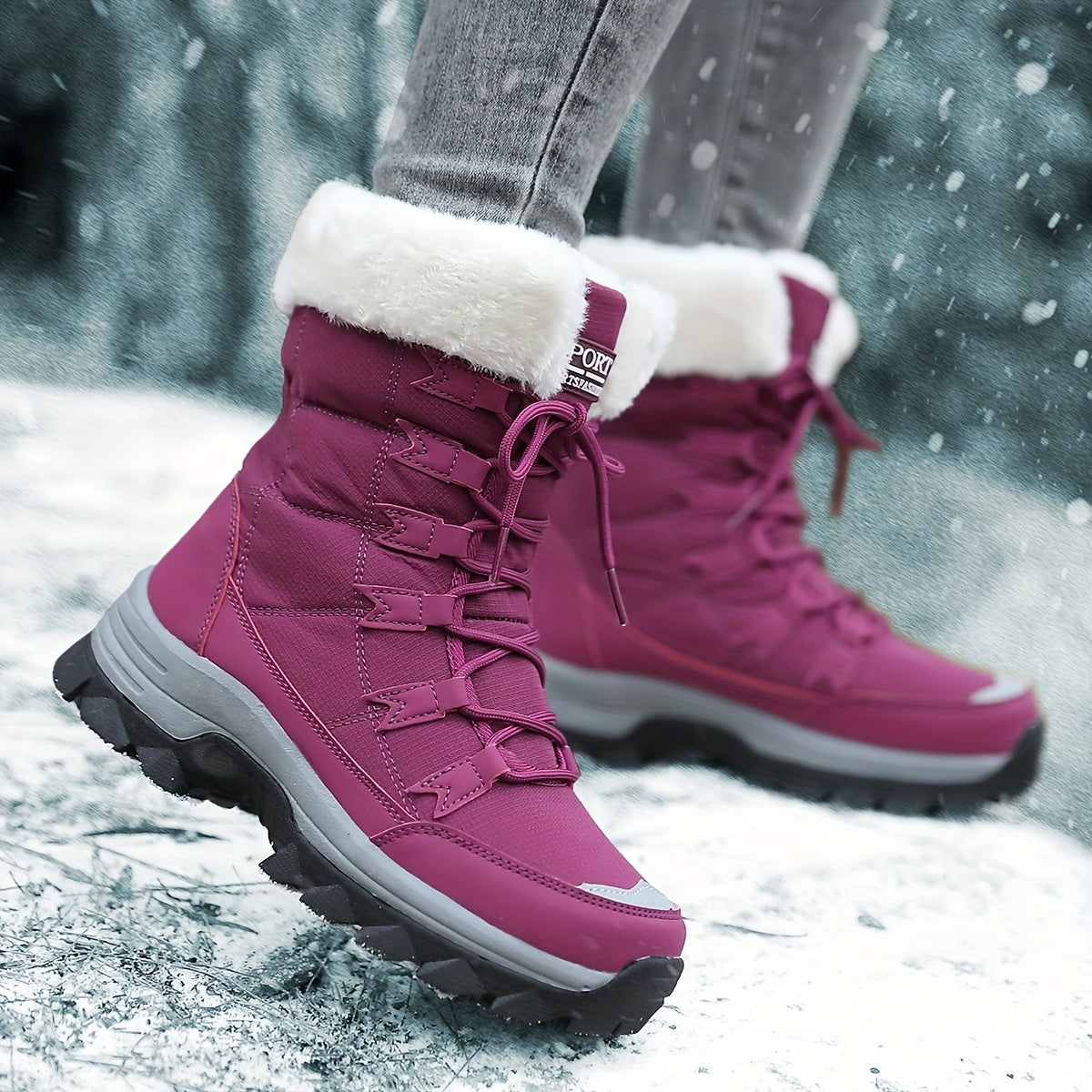 Women's Warm Winter Boots — Insulated & Non-Slip Rubber Sole 11