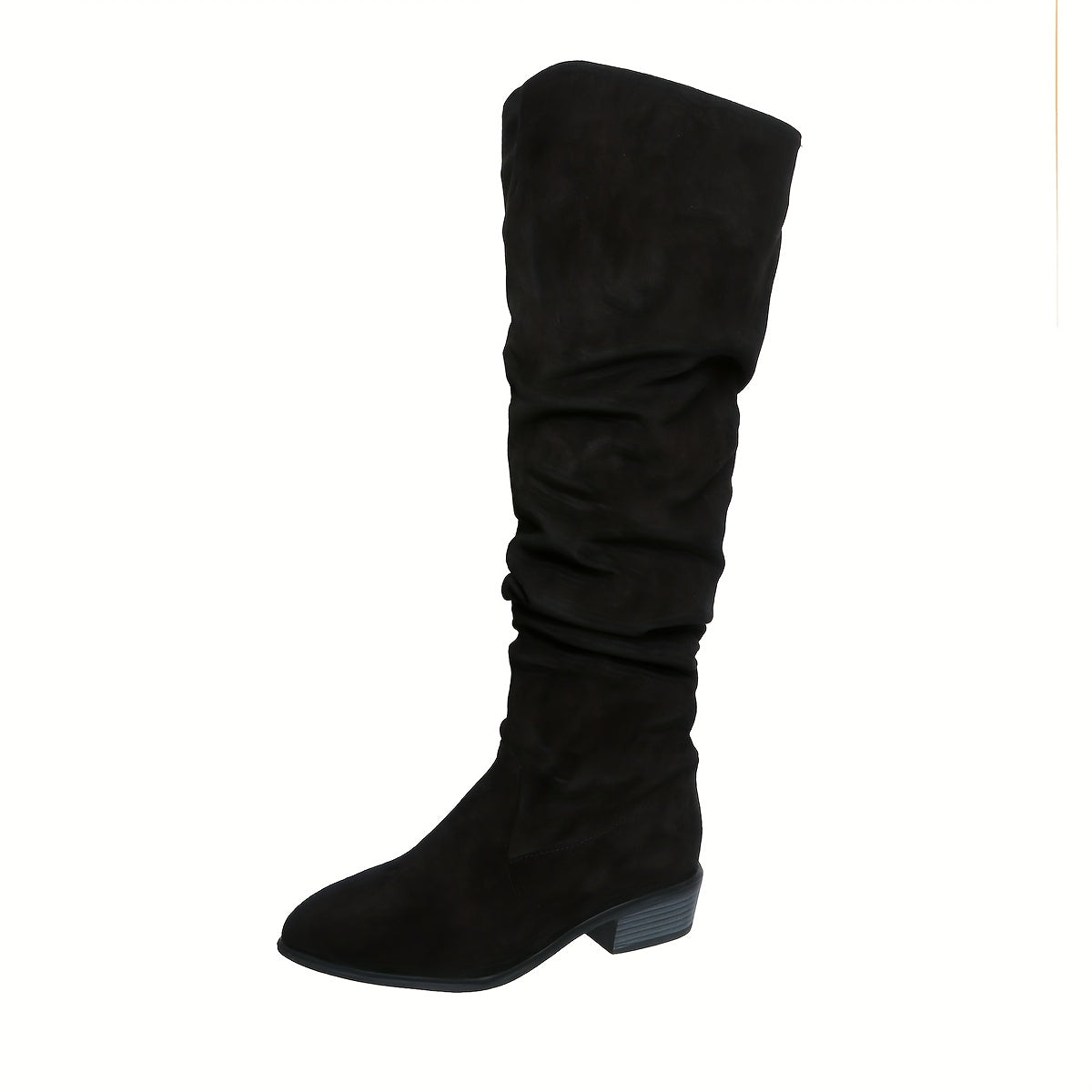 Astrid Women's Over-the-Knee Boots — Block Heel Pull-On 5