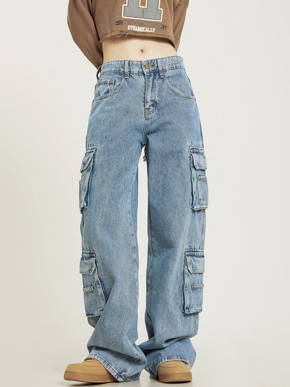 Baggy Cargo Jeans Women – Wide Leg Relaxed Fit Denim 3