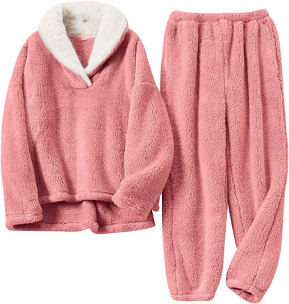 Women's Fleece Loungewear Set — 2-Piece Cozy Home Suit 2