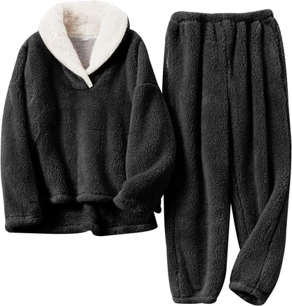 Women's Fleece Loungewear Set — 2-Piece Cozy Home Suit 3
