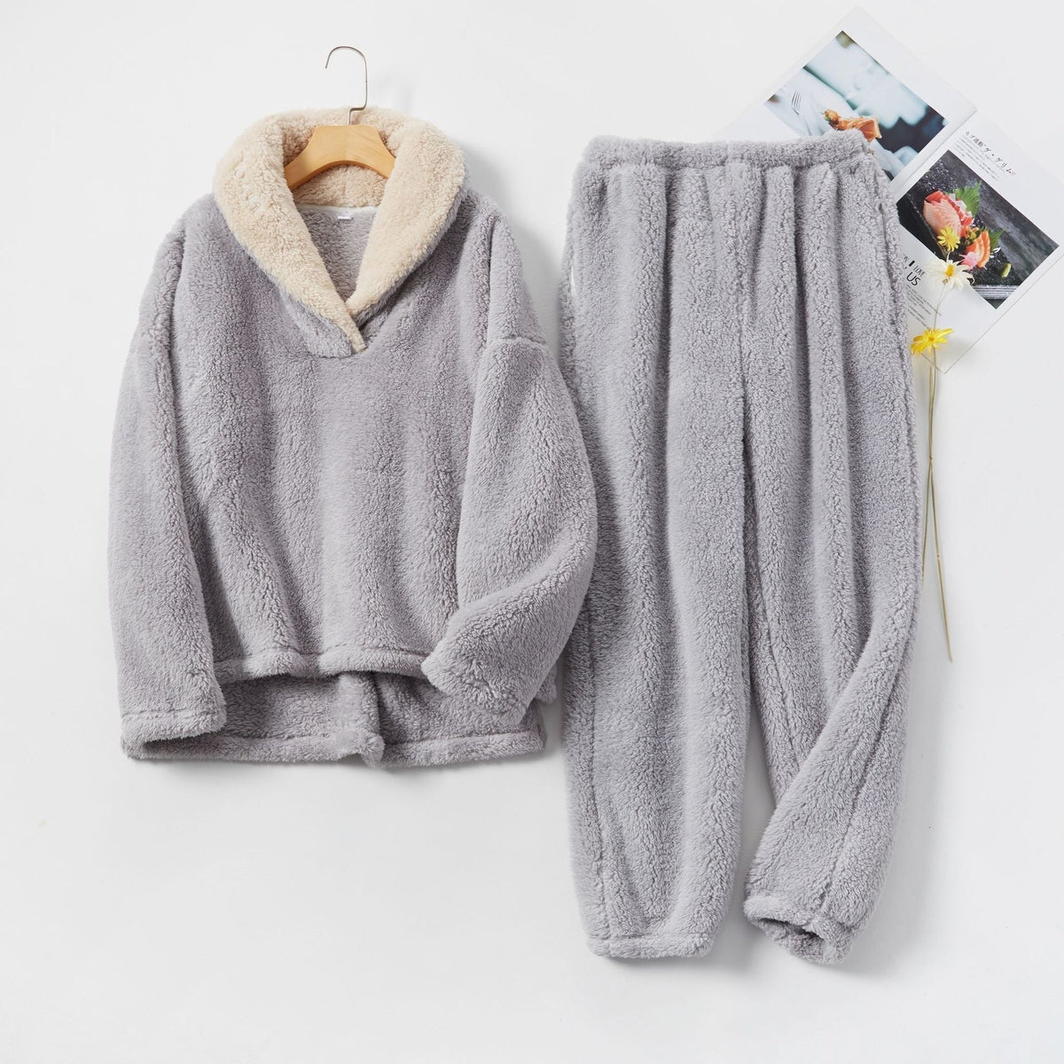 Women's Fleece Loungewear Set — 2-Piece Cozy Home Suit 7