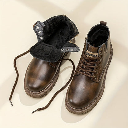 Brynfall Women's Winter Boots — Lined Lace-Up with Grip Sole 6