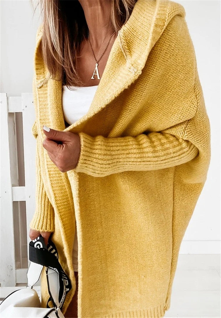 Women's Oversized Hooded Cardigan — Warm Chunky Knit 6