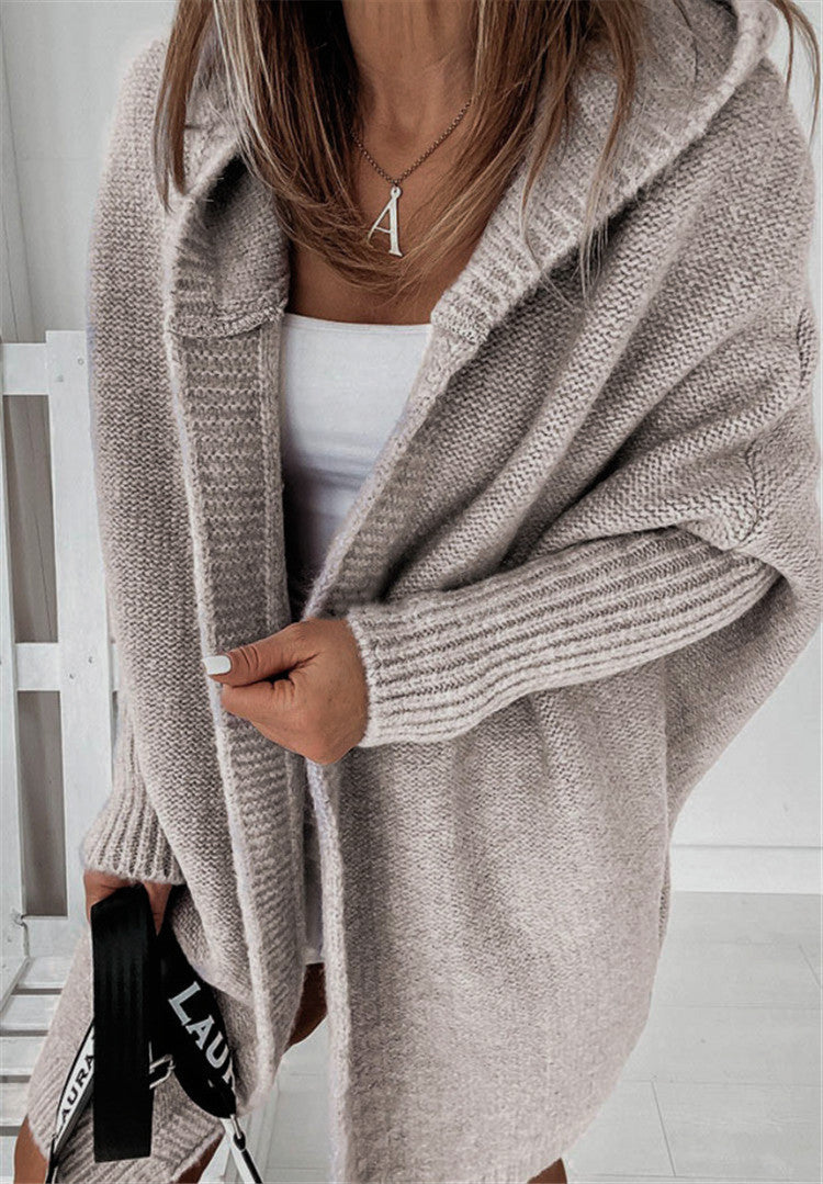 Women's Oversized Hooded Cardigan — Warm Chunky Knit 8