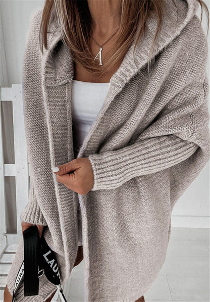 Women's Oversized Hooded Cardigan — Warm Chunky Knit 8