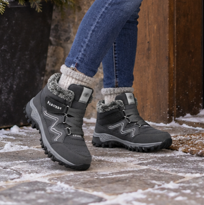 Women's Lined Winter Ankle Boots — Non-Slip Fleece Lining 16