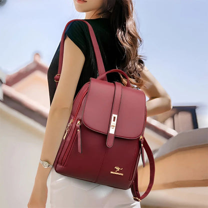 Emily Women's Leather Backpack — Elegant & Water-Repellent 8