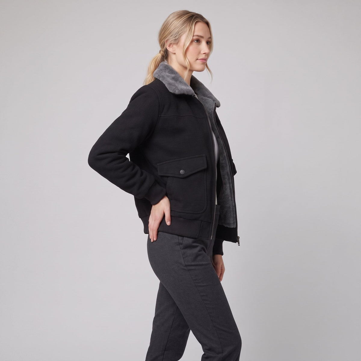 Women's Faux-Fur Lined Jacket — Soft, Warm & Chic 3