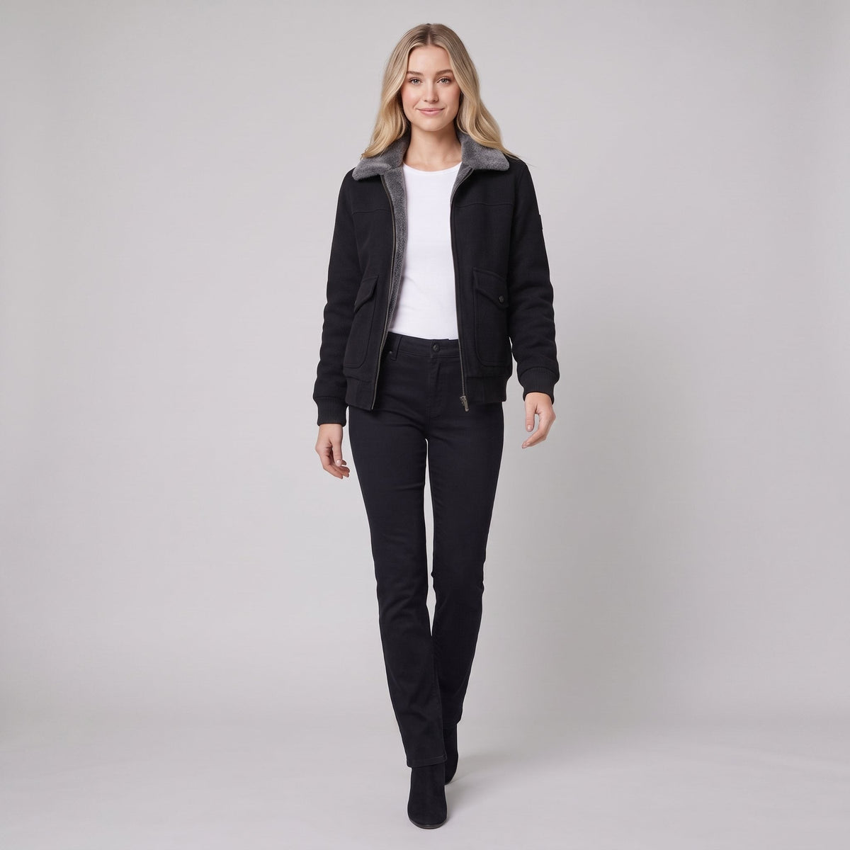 Women's Faux-Fur Lined Jacket — Soft, Warm & Chic 4