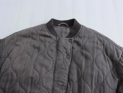 Damen Oversize Bomberjacke Grau — Locker & Stylisch 5