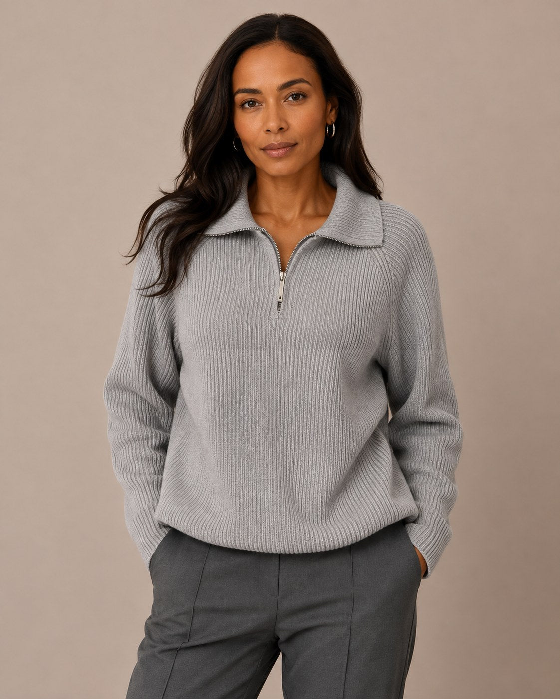 Jackyee – Damen – Feinstrick – Eleganter Pullover