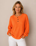 Jackyee – Damen – Waffelstrick – Pullover