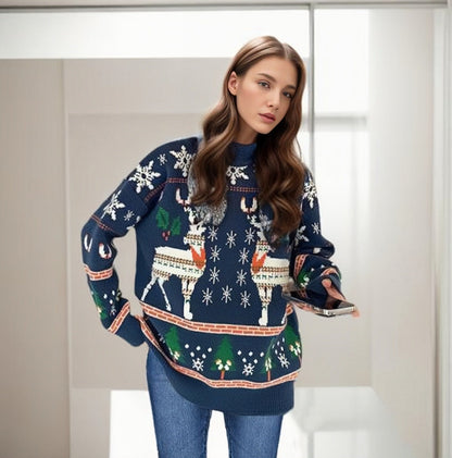 Norweger Weihnachtspullover Damen — Lässiger Schnitt 6