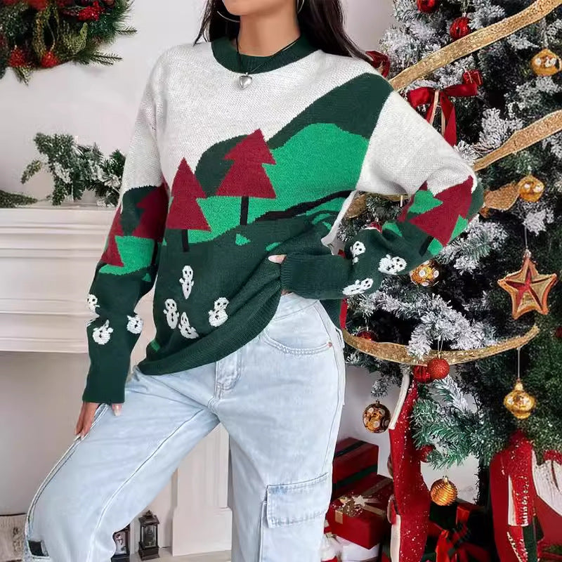Weihnachtspullover Damen mit Rollkragen 2