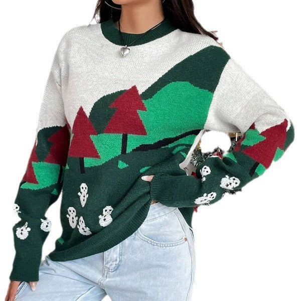 Weihnachtspullover Damen mit Rollkragen 5