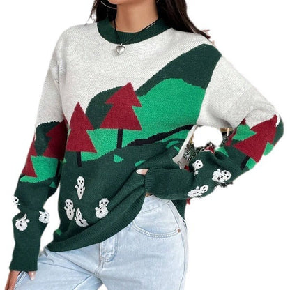 Weihnachtspullover Damen mit Rollkragen 5