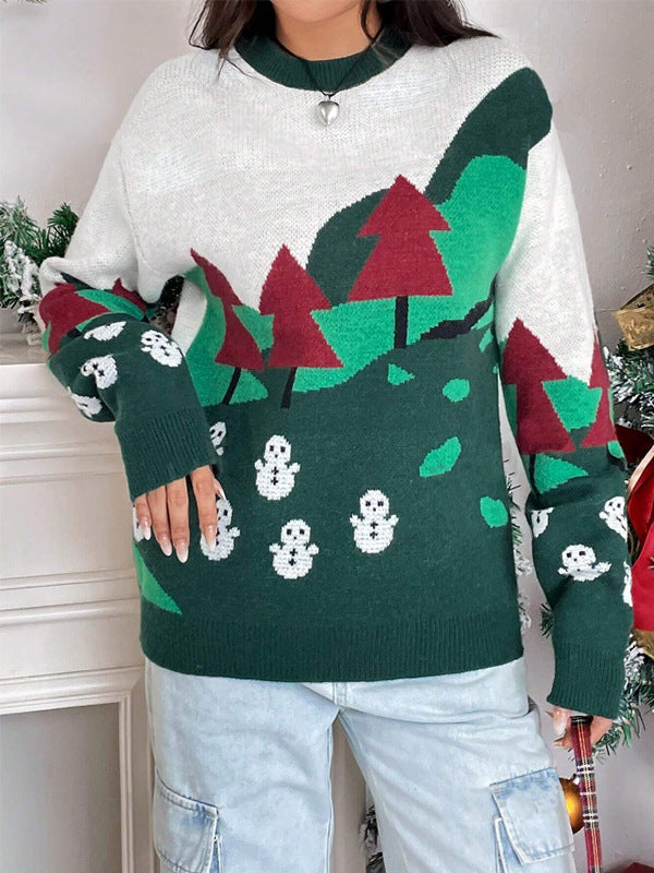 Weihnachtspullover Damen mit Rollkragen 6