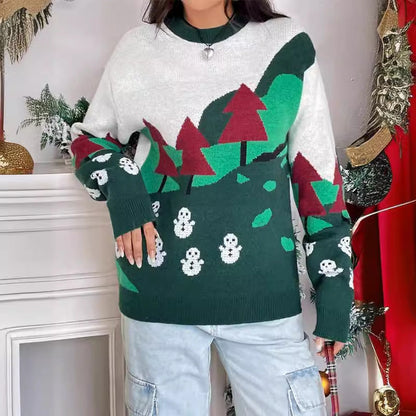 Weihnachtspullover Damen mit Rollkragen 1