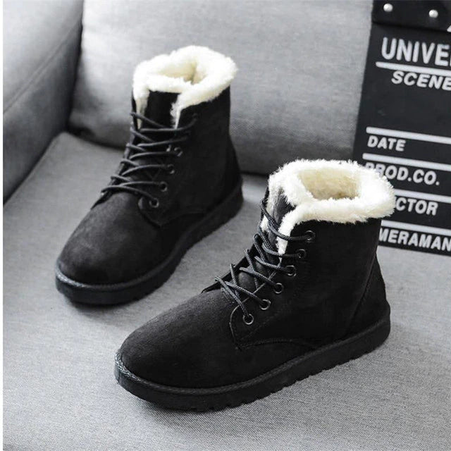 Winterstiefel Damen mit Kunstfell-Futter — Warm 3