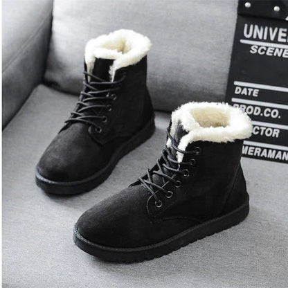 Winterstiefel Damen mit Kunstfell-Futter — Warm 3