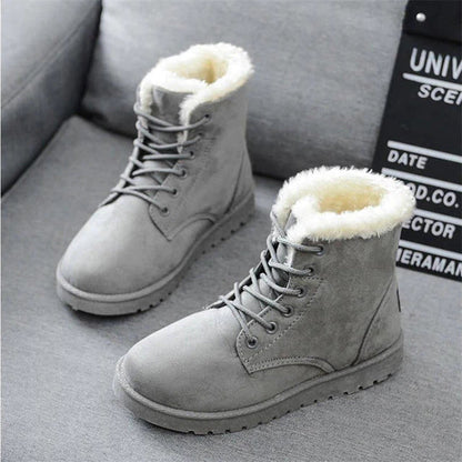 Winterstiefel Damen mit Kunstfell-Futter — Warm 4