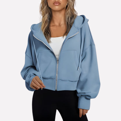 Women's Zip-Up Hoodie with Hood — Relaxed Casual Fit 10