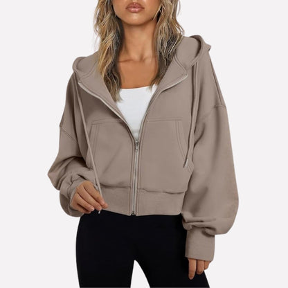 Women's Zip-Up Hoodie with Hood — Relaxed Casual Fit 11