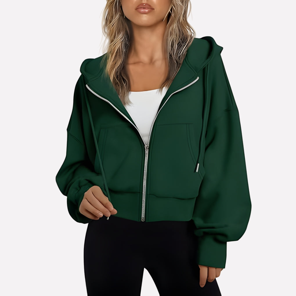 Women's Zip-Up Hoodie with Hood — Relaxed Casual Fit 12