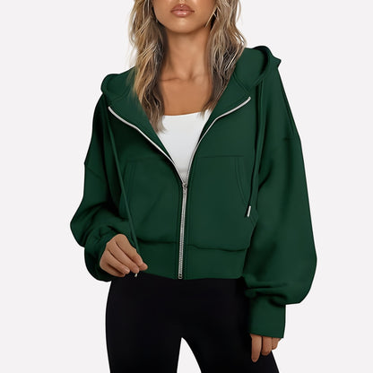 Women's Zip-Up Hoodie with Hood — Relaxed Casual Fit 12