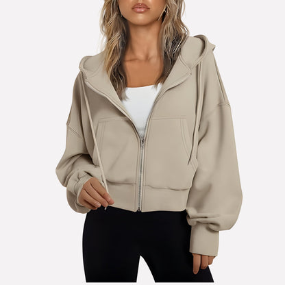 Women's Zip-Up Hoodie with Hood — Relaxed Casual Fit 14