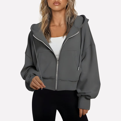 Women's Zip-Up Hoodie with Hood — Relaxed Casual Fit 2
