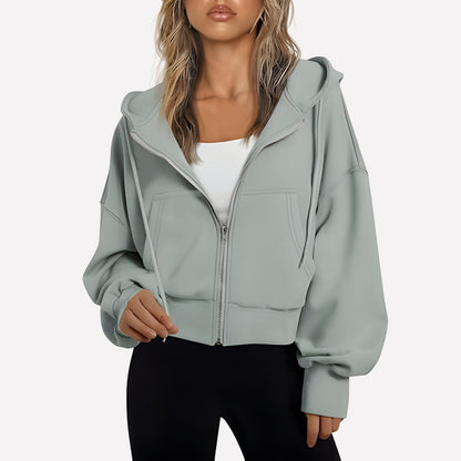 Women's Zip-Up Hoodie with Hood — Relaxed Casual Fit 3