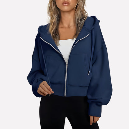 Women's Zip-Up Hoodie with Hood — Relaxed Casual Fit 6