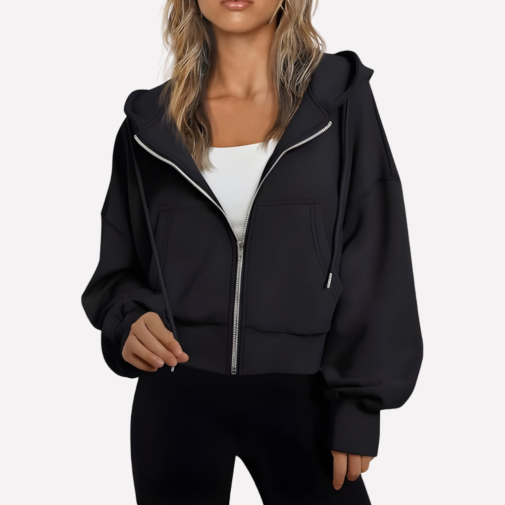 Women's Zip-Up Hoodie with Hood — Relaxed Casual Fit 9