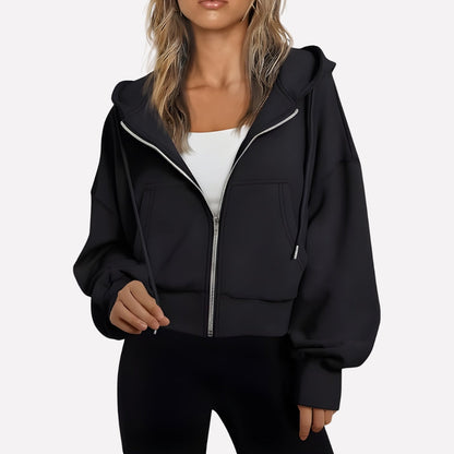 Women's Zip-Up Hoodie with Hood — Relaxed Casual Fit 9