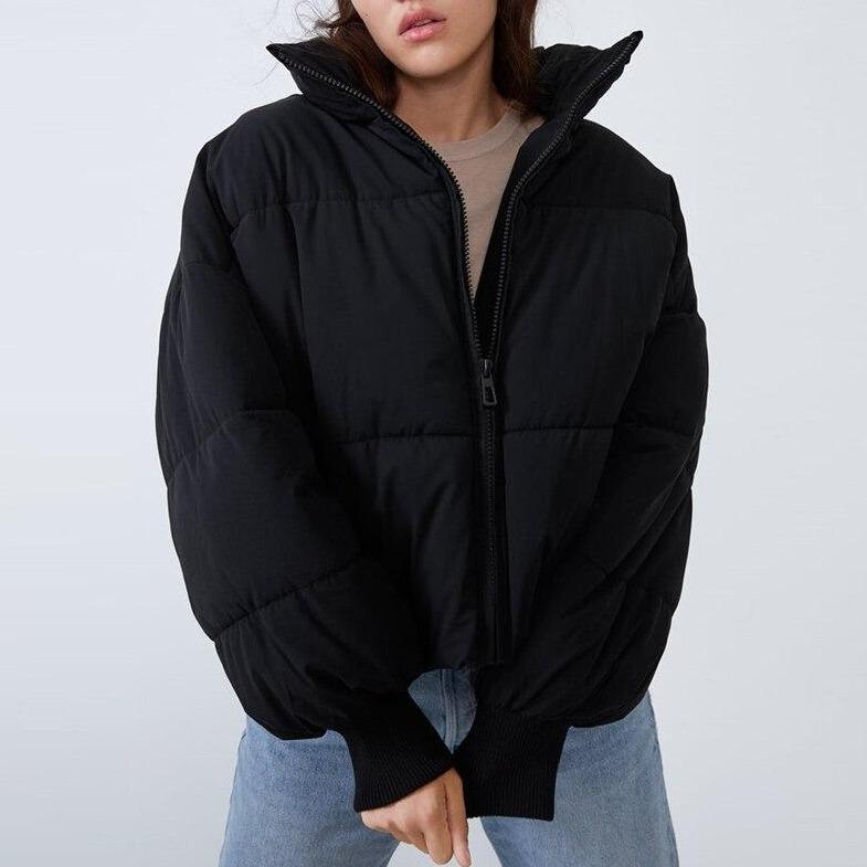 Women's High-Collar Puffer Jacket – Water-Resistant Winter 4