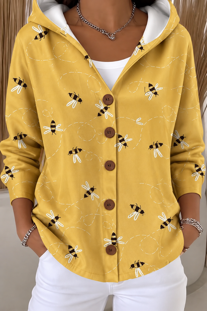 Shaharit Women's Button Cardigan — Elegant Knit Sweater 2