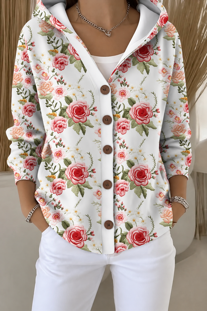 Shaharit Women's Button Cardigan — Elegant Knit Sweater 5