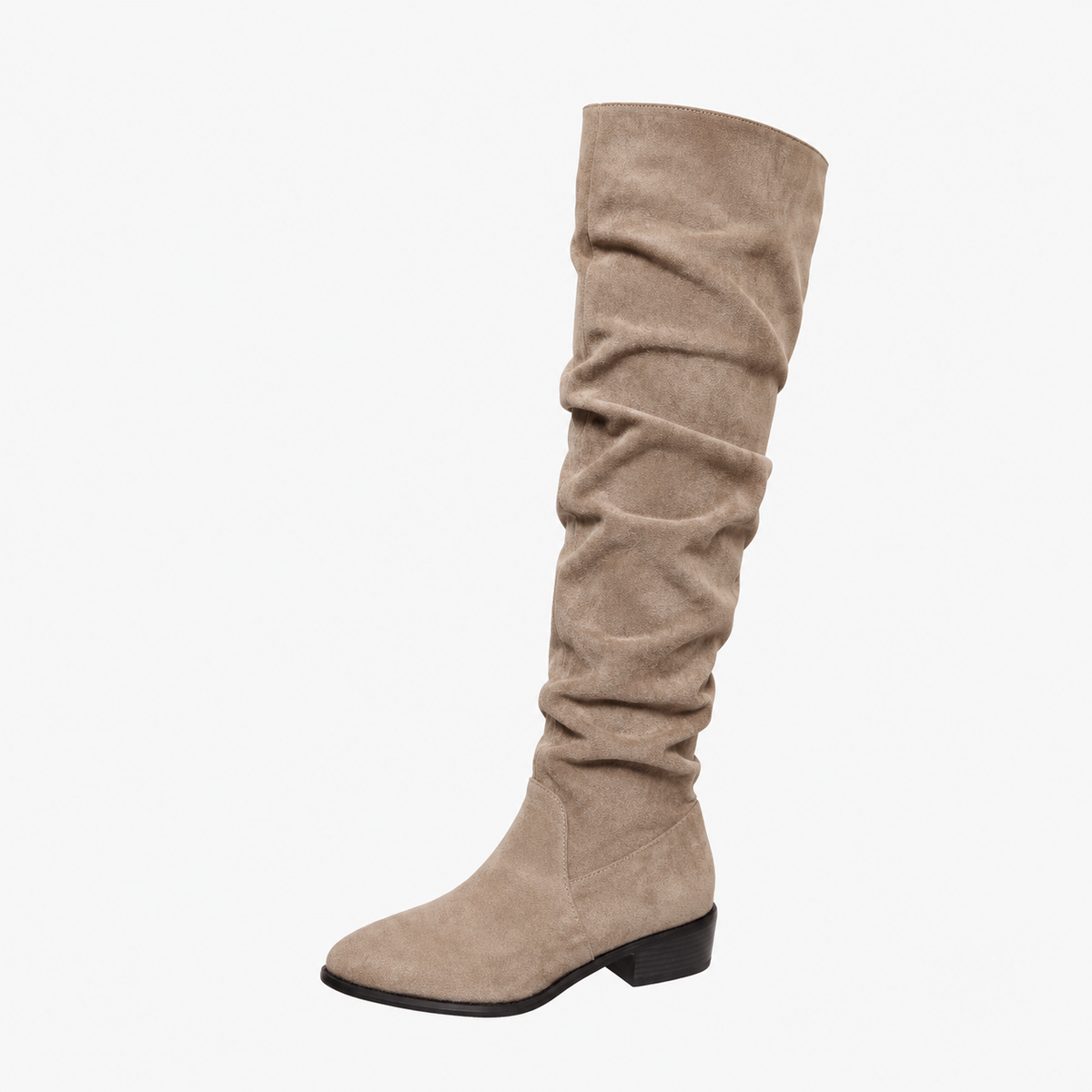 Astrid Women's Over-the-Knee Boots — Block Heel Pull-On 12