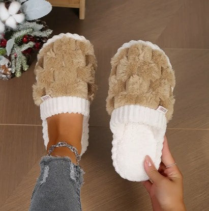 Flauschige Hausschuhe Damen — Warme Plüsch Pantoffeln 7