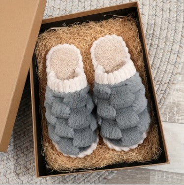 Flauschige Hausschuhe Damen — Warme Plüsch Pantoffeln 8